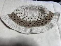 クラッシャーハット　バケットハット　クロッシェハット