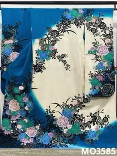 振袖 刺繍 金彩 片身変わり風 身丈171cm 撥水加工済 MO3677 - メルカリ