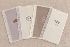 A6 バインダー用　リフィル 貯金　韓国　4枚セット SAVING