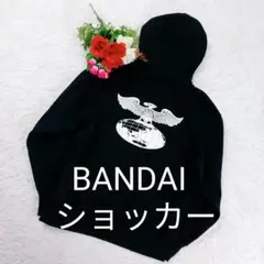 【美品】ショッカー 刺繍エンブレム パーカー 黒 バックプリント
