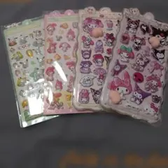 2枚　サンリオ　おしりシール　2枚　立体シール3Dシール 立体シール ぷくぷく