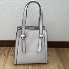 美品 グローバルワーク 2WAY バッグ アイボリー ショルダー付 ハンドバッグ