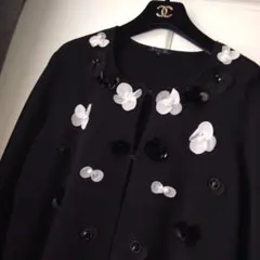 ★TO BE CHIC★お花モチーフ★カーディガン★ 大きいサイズ★