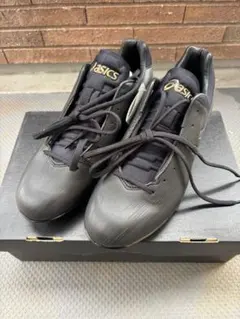 asics GOLDSTAGE 野球 ヌバックスパイク ブラック - メルカリ