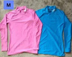 Umbro メンズМ ピンク＆青の長袖アンダー
