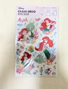 Disney アリエル クリアデコステッカー