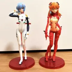エヴァ 綾波レイ アスカ プラグスーツ フィギュア 2体セット BANDAI