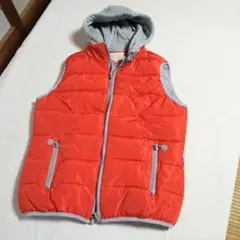 ベスト　パーカー　フード取外し可能　XXLサイズ