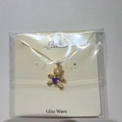 Glitz Wave ベアモチーフ ネックレス ゴールド