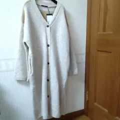 お値下げ！Kastane ベージュ ボタン付きロングカーディガン