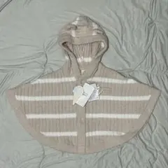 【新品】gelato pique くま耳ポンチョ70~80cm