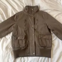 y2k ブラウン ミリタリージャケット
