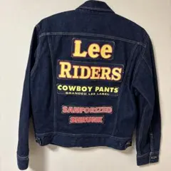 希少店舗用　Lee RIDERS デニムジャケット バックプリント　Ｍのサムネイル
