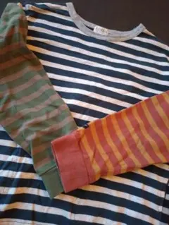 F.O.KIDS ストライプ長袖カットソー