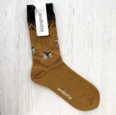 新品　アンデ　ハイゲージ　クルーソックス　23～25cm 日本製　ホース　B