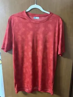 Me-Style ドット柄 半袖Tシャツ レッド L