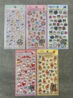 ボンボンドロップシール　キャラクター　5枚セット