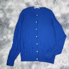 Lugnoncure【フリー】カーディガン　ブルー　薄手　フリーサイズ