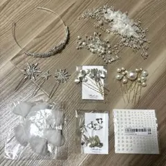 ウエディング　アクセサリー8点セット(おまけ付き)