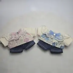 いつぬい　あんスタ　縫い服４点セット　花柄×ピンク×水色　No.439