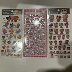 ハローキティ　ピンク　ボンボンドロップシール