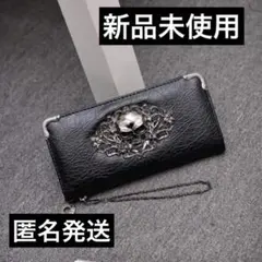 おすすめ商品】メタルスカル装飾 クロコダイル柄の長財布 ホワイト 