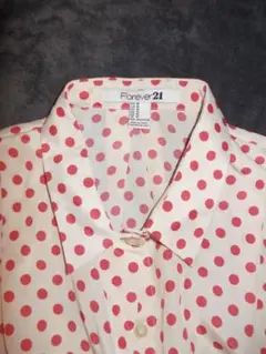 USED Forever21 polka dot sleeveless topのサムネイル