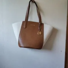 MICHAEL KORS トートバッグ ブラウン/ホワイト