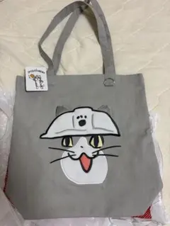 新品　仕事猫 トートバッグ グレーのサムネイル