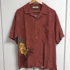 美品✨Tommy Bahama アロハシャツ L ハイビスカス ヤシの木柄のサムネイル