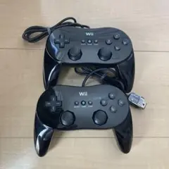 WiiクラシックコントローラーPRO★クロ★2個