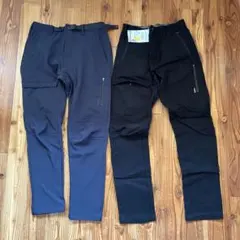 秋冬用ウォームクライミングパンツ ネイビー ブラック 2色セット