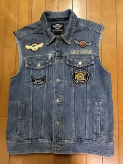 Harley-Davidson デニムベスト Mサイズ - メルカリ
