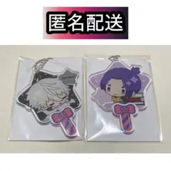 ブルーロック　アニメイトカフェ　凪誠士郎　御影玲王　ステッキアクリルキーホルダー