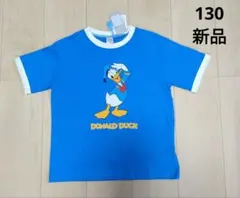 新品 ＊ 【130】 フタフタ　ディズニー　ドナルドダック　Tシャツ　青