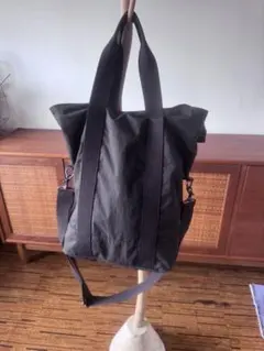 MUJI LABO 2way トートバッグ ショルダーバッグ マットブラックのサムネイル