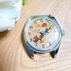 稼動品アンティーク手巻き腕時計シチズンスヌーピー　70年代　キャラクターウオッチのサムネイル