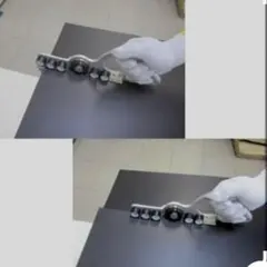 銘木グリップ4本セット ハガネ金ベラ シーリング コーキング ヘラ 