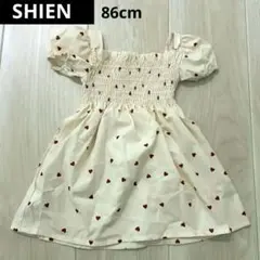 SHEIN ベビー ワンピース ハート柄 86cm ドレス　お祝い　誕生日のサムネイル