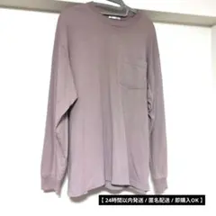 【希少・くすみカラー】GU ヘビーウェイトクルーネックT XL ピンク