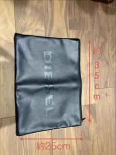 DIESEL ブラック クラッチバッグ