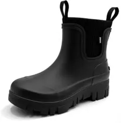 アモジ レインブーツ 厚底 サイドゴア 防水 軽量 疲れにくい