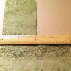 牡丹どんす（和紙裏打付） 150 cm x 8 cm＋α