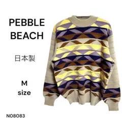 ★美品★PEBBLE BEACH 長袖 ニット セーター 日本製 ヴィンテージ