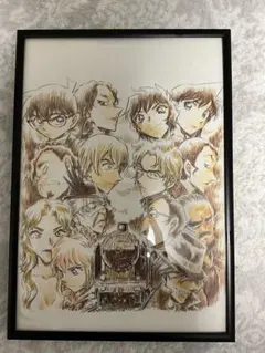 名探偵コナン　ミステリートレイン　複製原画 額縁セット