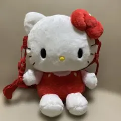 ハローキティ タイニーチャム ボア フェルトポーチ ハンドル付き