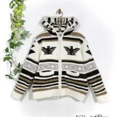 ローカルモーションハワイ ネイティブ柄 フリースカーディガン S相当 小さめ ▼