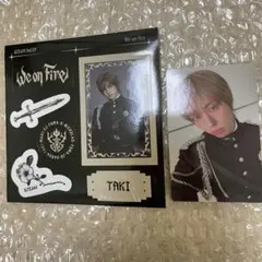 &TEAM we on fire 通常盤　貼紙　小卡　TAKI 瀧