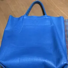 HIROFU ヒロフ ハンドバッグ ミニトート ヴィータ 水色 シボ革 - メルカリ