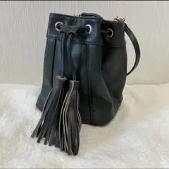 SENSE OF PLACE フェイクレザー ショルダーバッグ 巾着バッグ